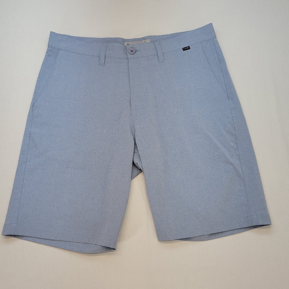 TravisMathew Golf‎ Shorts Mens 34 Blue Heathered Stretch Performance Active